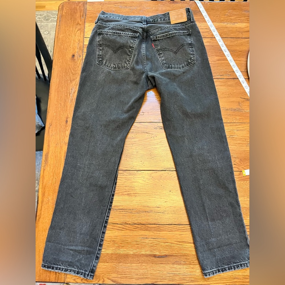 Levi’s Black Middy Straight Jeans - Picture 3 of 8